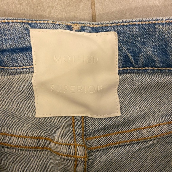MOTHER Superior The insider Crop Step Fray I Confess Blue Size 26 - Picture 12 of 14
